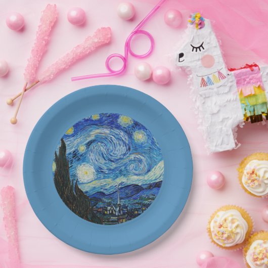 Starry Night von van Gogh Paper Tellers Pappteller (Party)