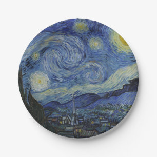 "Starry Night" von Van Gogh Pappteller