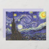 Starry Night von Van Gogh Patio Party Einladung (Vorne/Hinten)