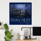 Starry Night von van Gogh Poster (Heimbüro)