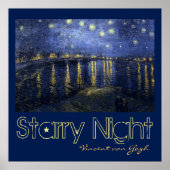 Starry Night von van Gogh Poster (Vorne)