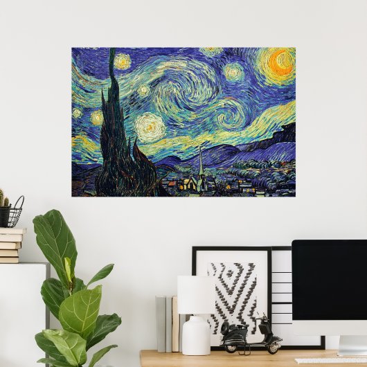 Starry Night von van Gogh Poster (Heimbüro)