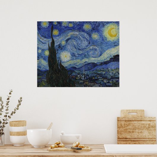 Starry Night von Van Gogh Poster (Küche)