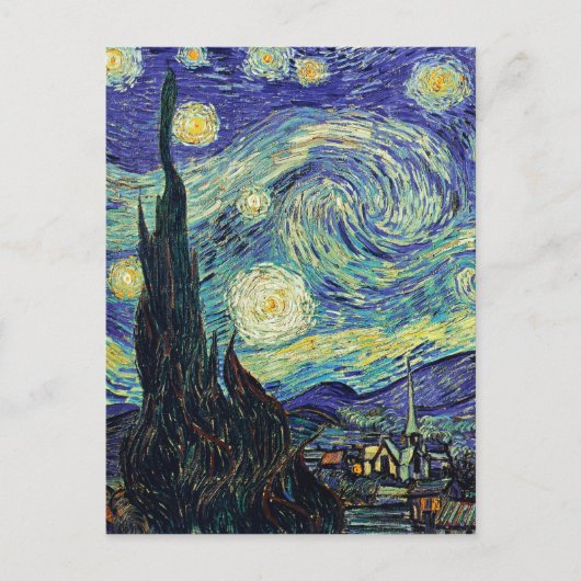 Starry Night von van Gogh Postkarte (Vorderseite)