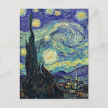 Starry Night von van Gogh Postkarte<br><div class="desc">Ein perfektes Design,  das in der Wirtschaft oder im Privatleben funktioniert. Ein einfacher,  minimalistischer,  perfekter Look. Nur für dich.</div>