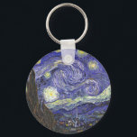 Starry Night von Van Gogh runden Schlüsselanhänger<br><div class="desc">Starry Night von Van Gogh für den Kunstliebhaber oder Träumer in Ihrem Leben.</div>