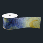 "Starry Night" von Van Gogh Satinband<br><div class="desc">Dieses Design zeichnet sich durch eine hochauflösende,  unveränderte und unbearbeitete Reproduktion von Van Goghs berühmtem "Starry Night" Gemälde aus.</div>