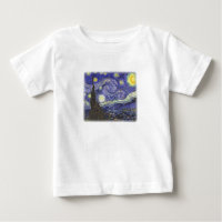 Starry Night von Van Gogh Säugling T - Shirt