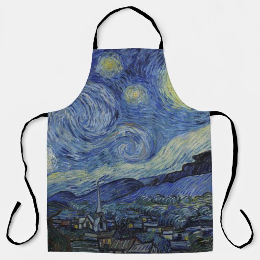 "Starry Night" von Van Gogh Schürze (Vorderseite)