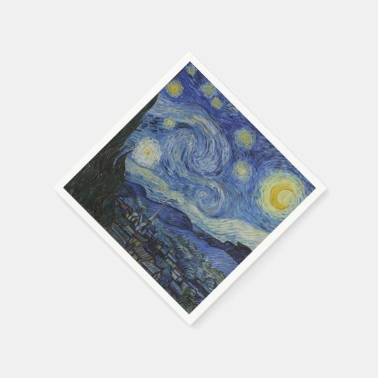 "Starry Night" von Van Gogh Serviette (Ecke)