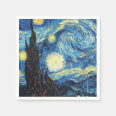 Starry Night von Van Gogh Serviette (Vorderseite)