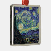 Starry Night von van Gogh Silbernes Ornament (Rechts)