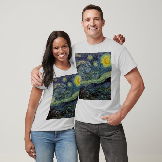 Starry Night von van Gogh T-Shirt (Unisex)