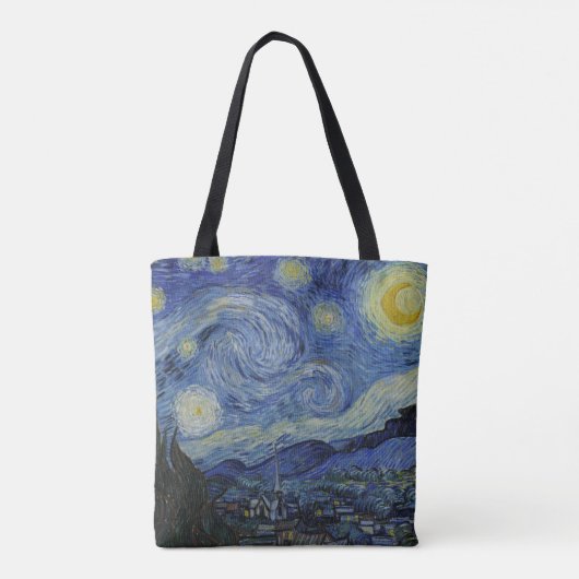 "Starry Night" von Van Gogh Tasche (Rückseite)