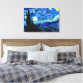 Starry Night von Van Gogh Triple Panel Canvas Prin Leinwanddruck (Insitu (Schlafzimmer))