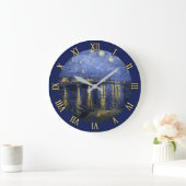 Starry Night von van Gogh Wall Clock Große Wanduhr (Zuhause)