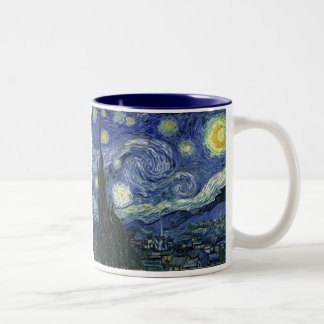 Starry Night von Van Gogh Zweifarbige Tasse