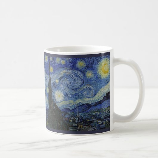 Starry Night von Vincent van Gogh - 1889 Kaffeetasse (Rechts)