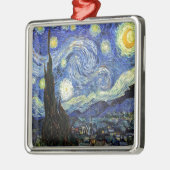 Starry Night von Vincent Van Gogh 1889 Ornament Aus Metall (Links)