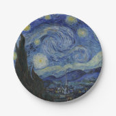 Starry Night von Vincent van Gogh - 1889 Pappteller (Vorderseite)