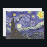 Starry Night von Vincent van Gogh Ankündigung<br><div class="desc">Starry Night by Vincent van Gogh ist ein Vintages, kunstvolles Post-Impressionismus Landschaft Stadtbild mit Blick auf Saint Remy, Frankreich aus van Gogh Asyl. Der Nachthimmel wirbelt mit Wolken und leuchtendem Halbmond und strahlenden Sternen über dem malerischen Dorf. Starry Night ist wahrscheinlich van Goghs berühmteste Gemälde und wurde während des Tages...</div>