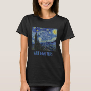 Starry Night von Vincent van Gogh Art Matters T-Shirt