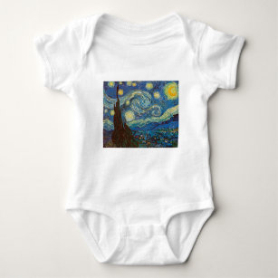 Starry Night von Vincent van Gogh Baby Strampler