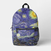 Starry Night von Vincent van Gogh Bedruckter Rucksack (Vorderseite)