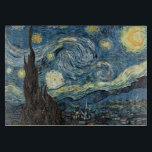 Starry Night von Vincent van Gogh, berühmt für sei Schneidebrett<br><div class="desc">Starry Night von Vincent van Gogh. Die berühmteste Kunst,  Impressionismus,  LandschaftsÖlmalerei. Lieblings und geliebt von vielen Menschen. Eine wunderschöne blaue Sternennacht mit gelben Fantasiestars aus Hoffnung und Freude.</div>