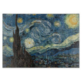 Starry Night von Vincent van Gogh, berühmt für sei Schneidebrett (Vorderseite)