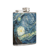 Starry Night von Vincent van Gogh. Berühmte Kunst Flachmann (Rechts)