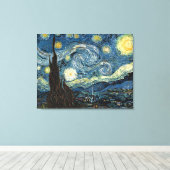 Starry Night von Vincent van Gogh. Berühmte Kunst Leinwanddruck (Insitu (Holzboden))