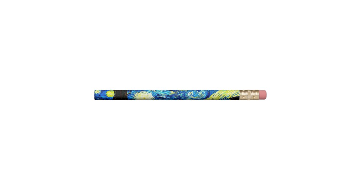 Starry Night Von Vincent Van Gogh Bleistift Zazzle De