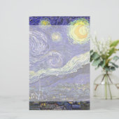 Starry Night von Vincent van Gogh Briefpapier (Stehend Vorderseite)