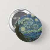 Starry Night von Vincent Van Gogh Button (Vorne & Hinten)