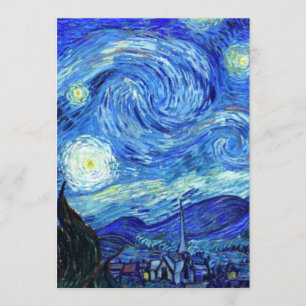 Starry Night von Vincent Van Gogh Einladung