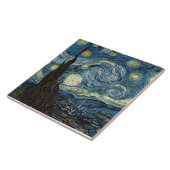 Starry Night von Vincent van Gogh Fliese (Seite)