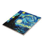 Starry Night von Vincent van Gogh Fliese (Seite)