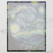 Starry Night von Vincent van Gogh. Flyer (Vorne)