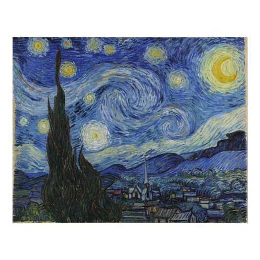 Starry Night von Vincent Van Gogh Fotodruck (Vorne)