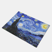 Starry Night von Vincent Van Gogh Fußmatte (Schrägansicht)
