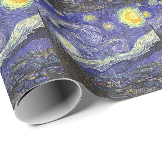 Starry Night von Vincent van Gogh Geschenkpapier (Rolleneckpunkt)