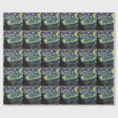 Starry Night von Vincent van Gogh. Geschenkpapier (Flach)