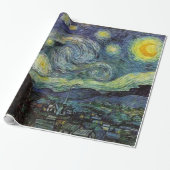 Starry Night von Vincent van Gogh. Geschenkpapier (Ungerollt)