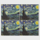 Starry Night von Vincent van Gogh. Geschenkpapier (Flach)
