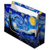 Starry Night von Vincent Van Gogh Große Geschenktüte (Vorderseite Schrägansicht)