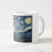 Starry Night von Vincent Van Gogh Jumbo-Tasse (Vorderseite Rechts)