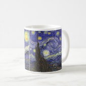 Starry Night von Vincent van Gogh Kaffeetasse (VorderseiteRechts)