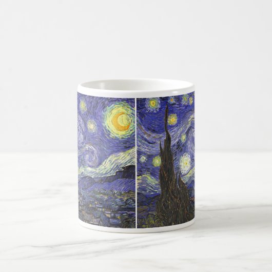 Starry Night von Vincent van Gogh Kaffeetasse (Mittel)