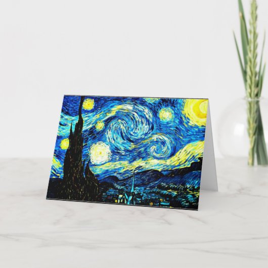 Starry Night von Vincent van Gogh Karte (Vorderseite)